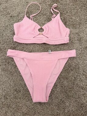 aerie Pink Cheeky Bikini Bottoms
